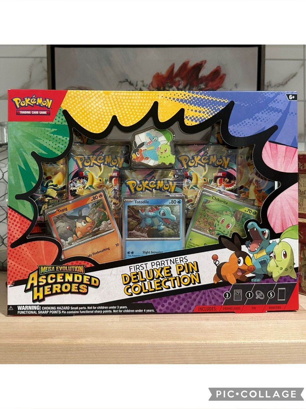 New! Pokémon TCG Ascended Heroes First Partners Deluxe Pin Collection - ME